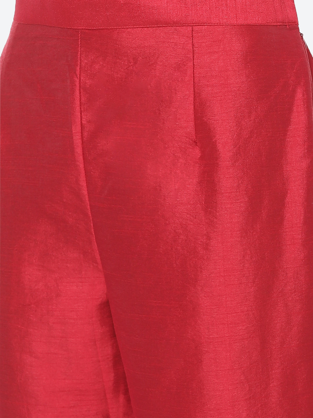 Sequence Neck Zari Embroidered Cotton Kurti With Pant