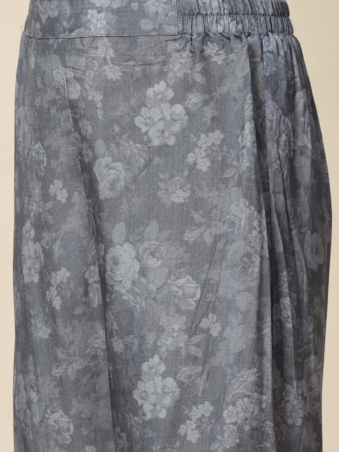 Printed Crepe Kurta With Palazzo