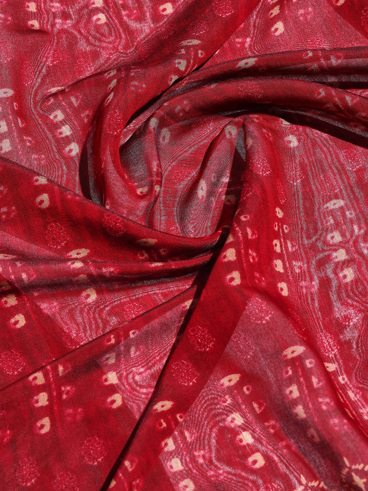 Digital Printed Art Silk Saree