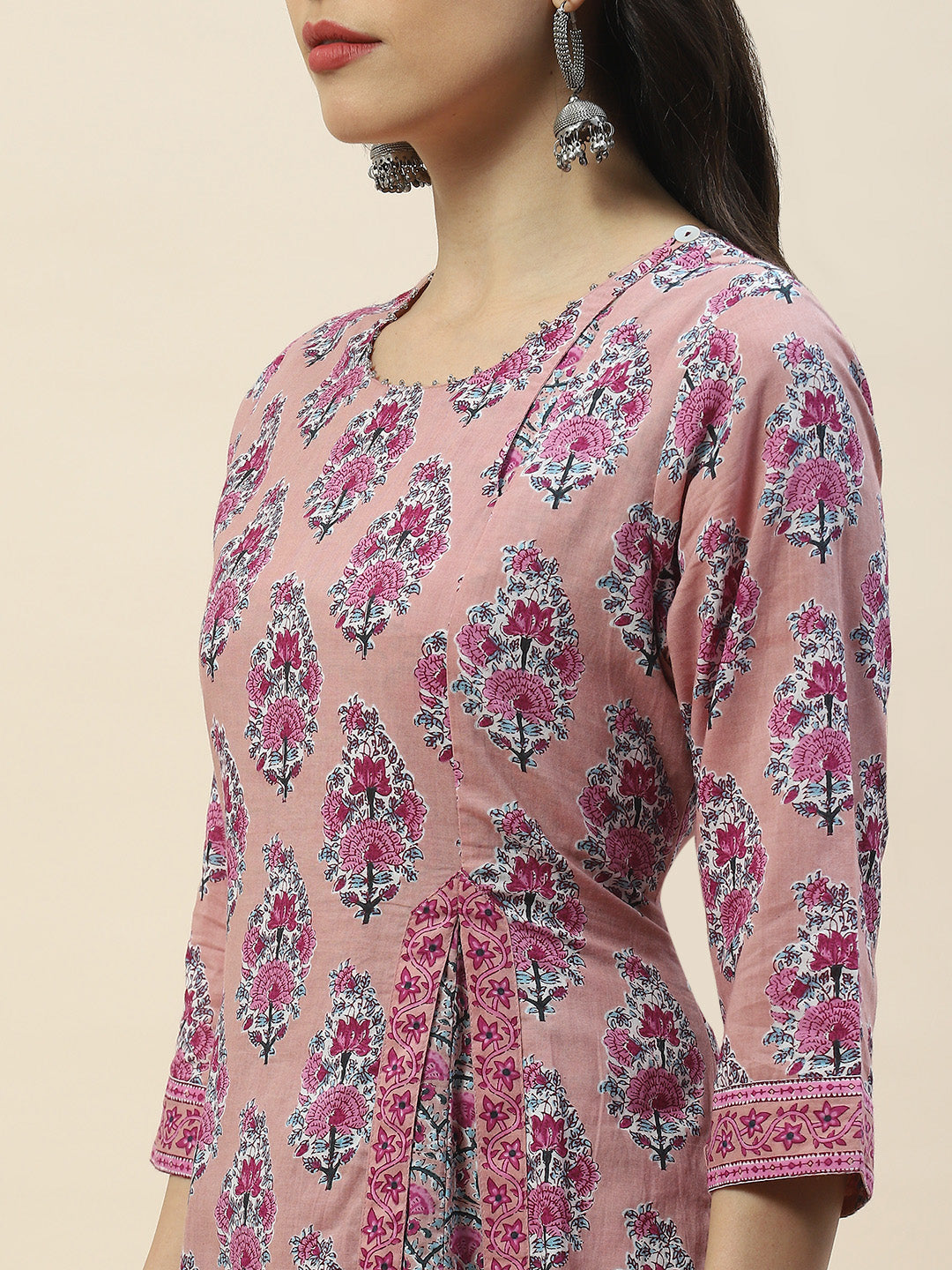 Printed Cotton Double Layer Kurta