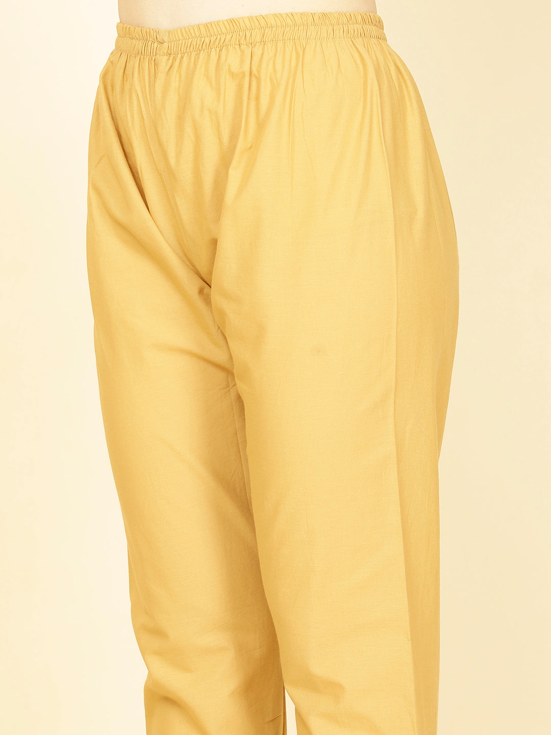 Floral Printed Chanderi Kurta With Pants &amp; Dupatta