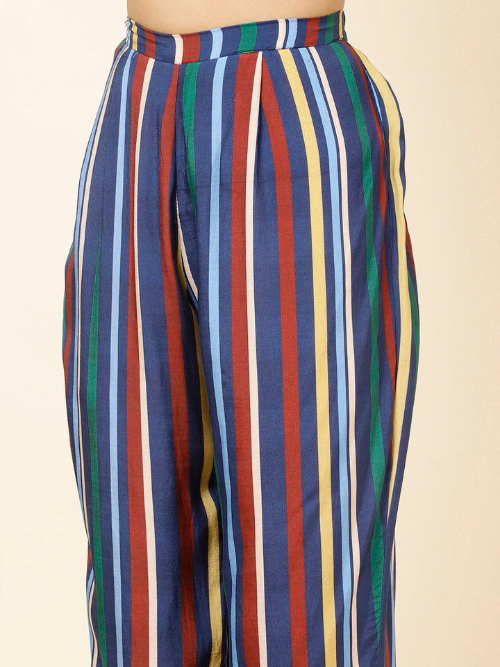 Printed Muslin Kurta With Pants