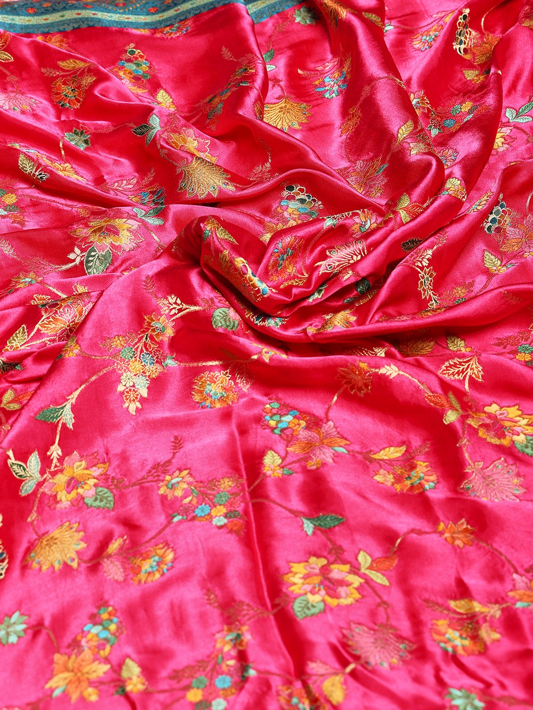 Woven Design Satin Saree