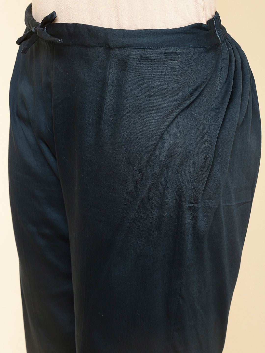 Embroidered Cotton Kurta With Pants & Dupatta