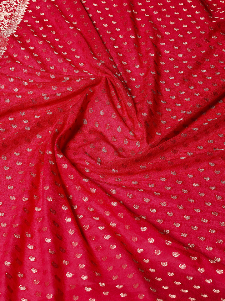Zaari Jaal Crepe Saree