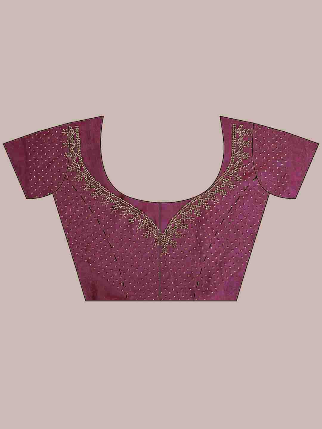 Embroidered Organza Saree