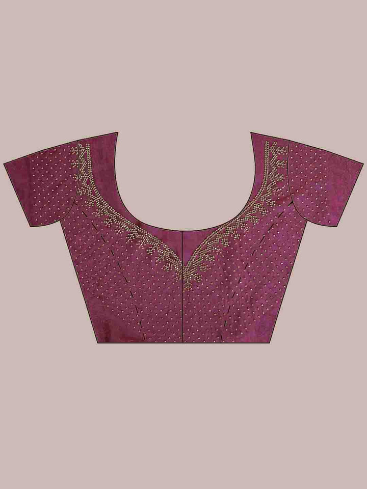 Embroidered Organza Saree