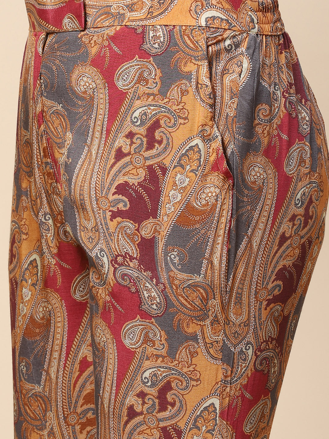 Printed Muslin Kurta With Pants