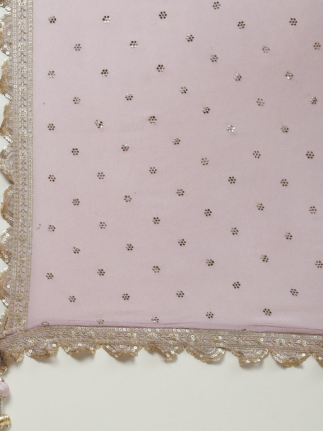 Brocade Embroidered Banarasi Handloom Kurta With Churidar &amp; Dupatta