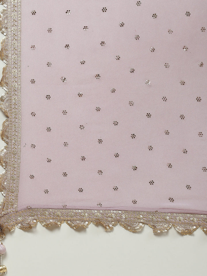 Brocade Embroidered Banarasi Handloom Kurta With Churidar &amp; Dupatta