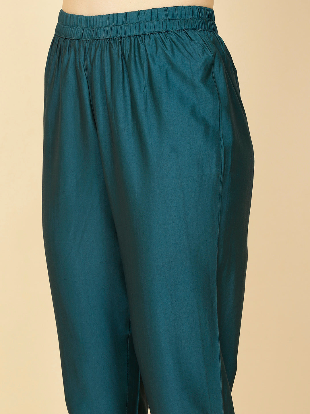 Printed Handloom Kurta With Pants &amp; Dupatta