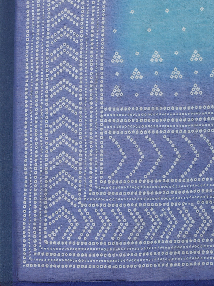 Leheriya Gota Work Chanderi Kurta With Pant &amp; Dupatta