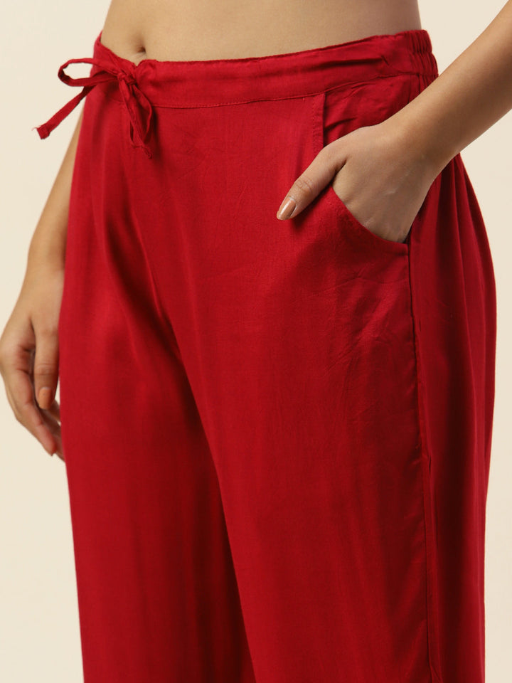 Printed Cotton Kurta With Pants