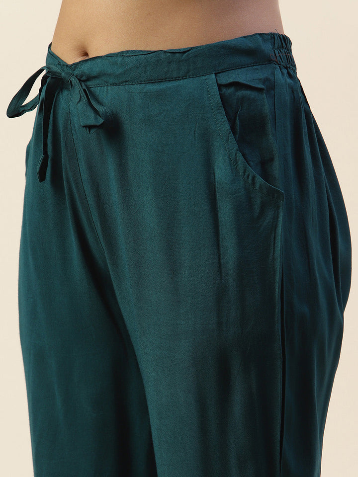 Printed Cotton Kurta With Pants