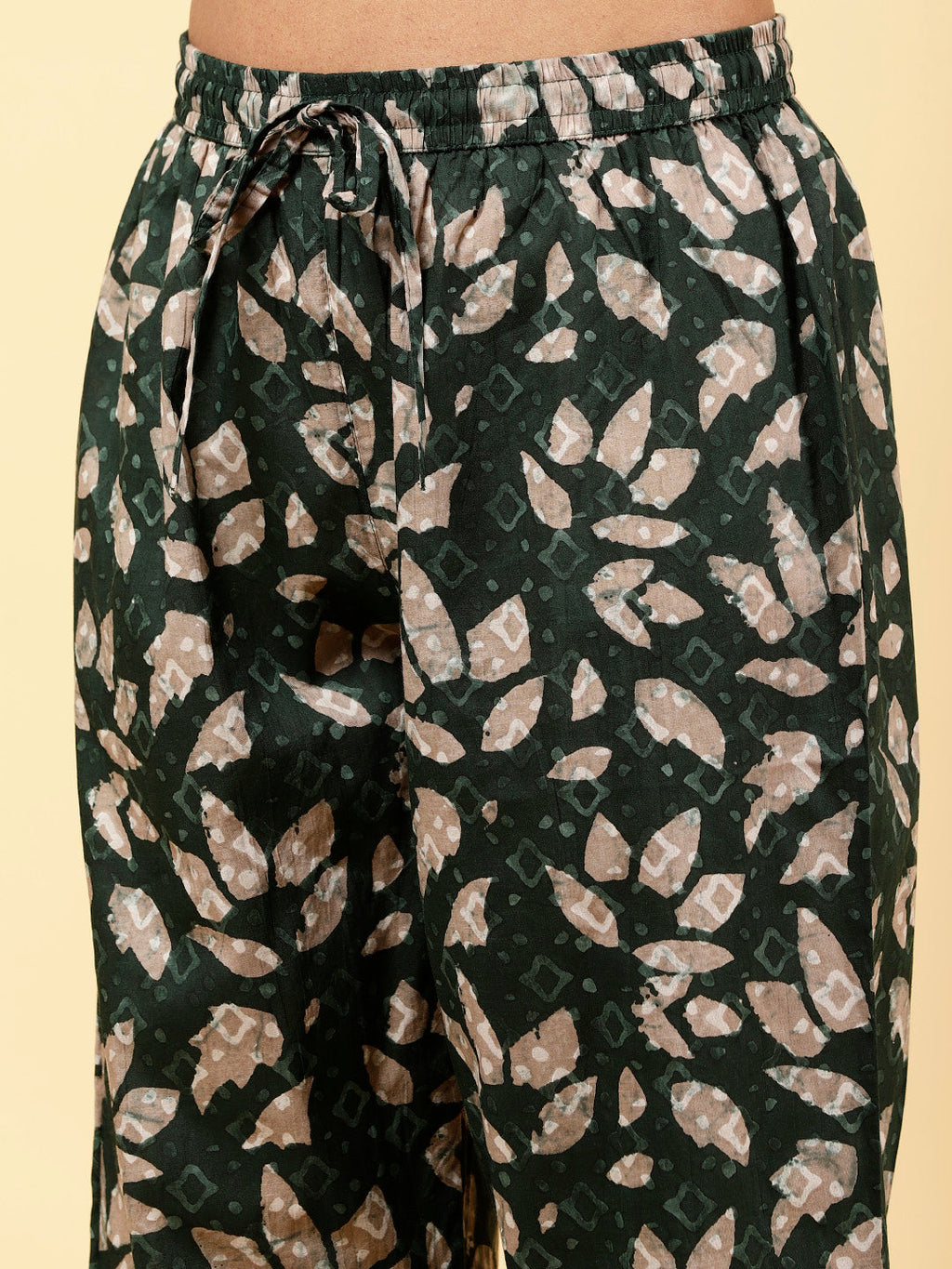 Printed Cotton Kurta With Pants