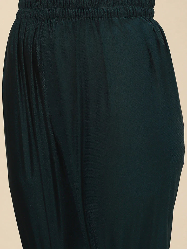 Resham Embroidered Georgette Kurta With Churidar &amp; Dupatta