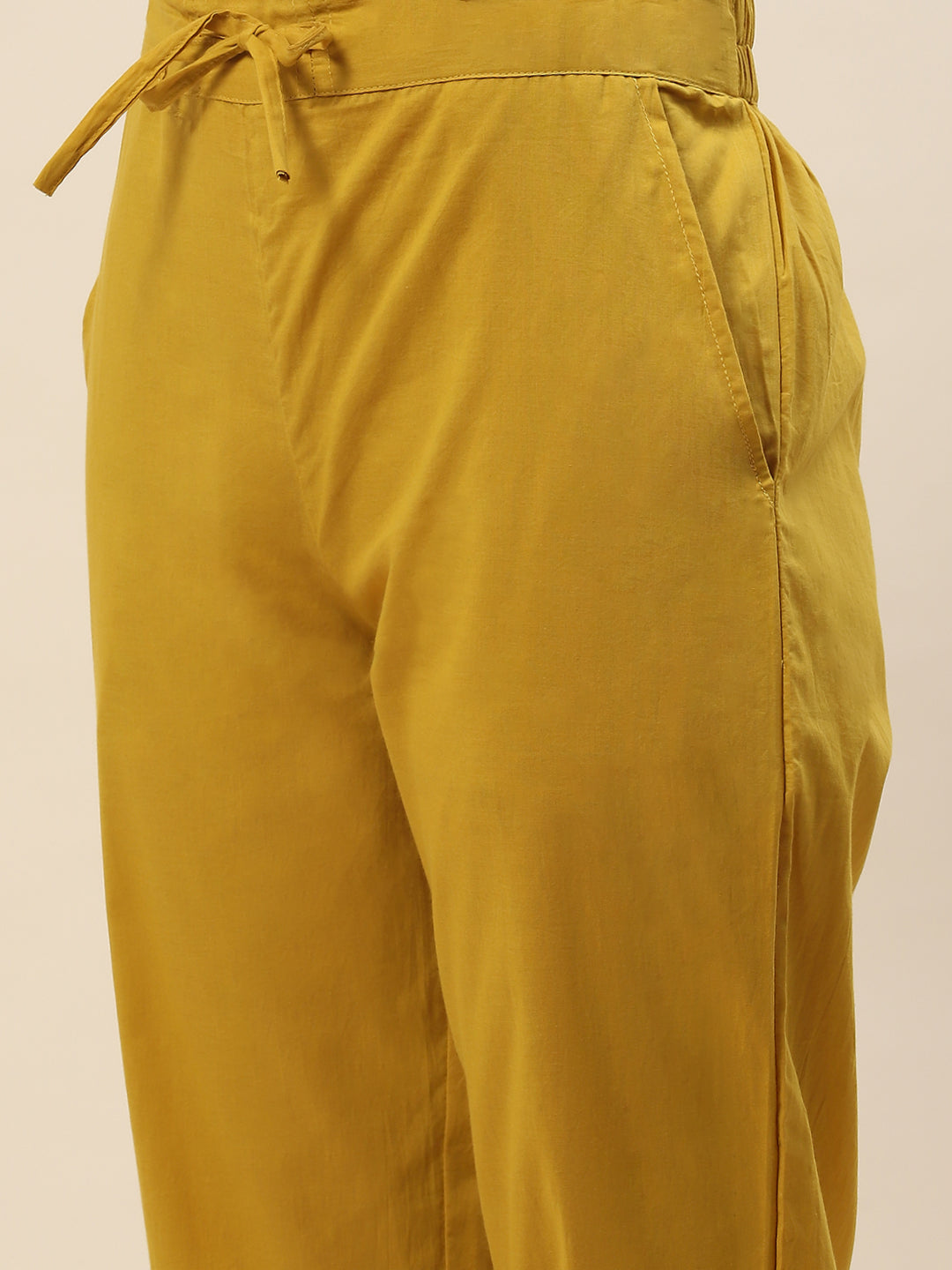 Printed Cotton Kurta With Pants