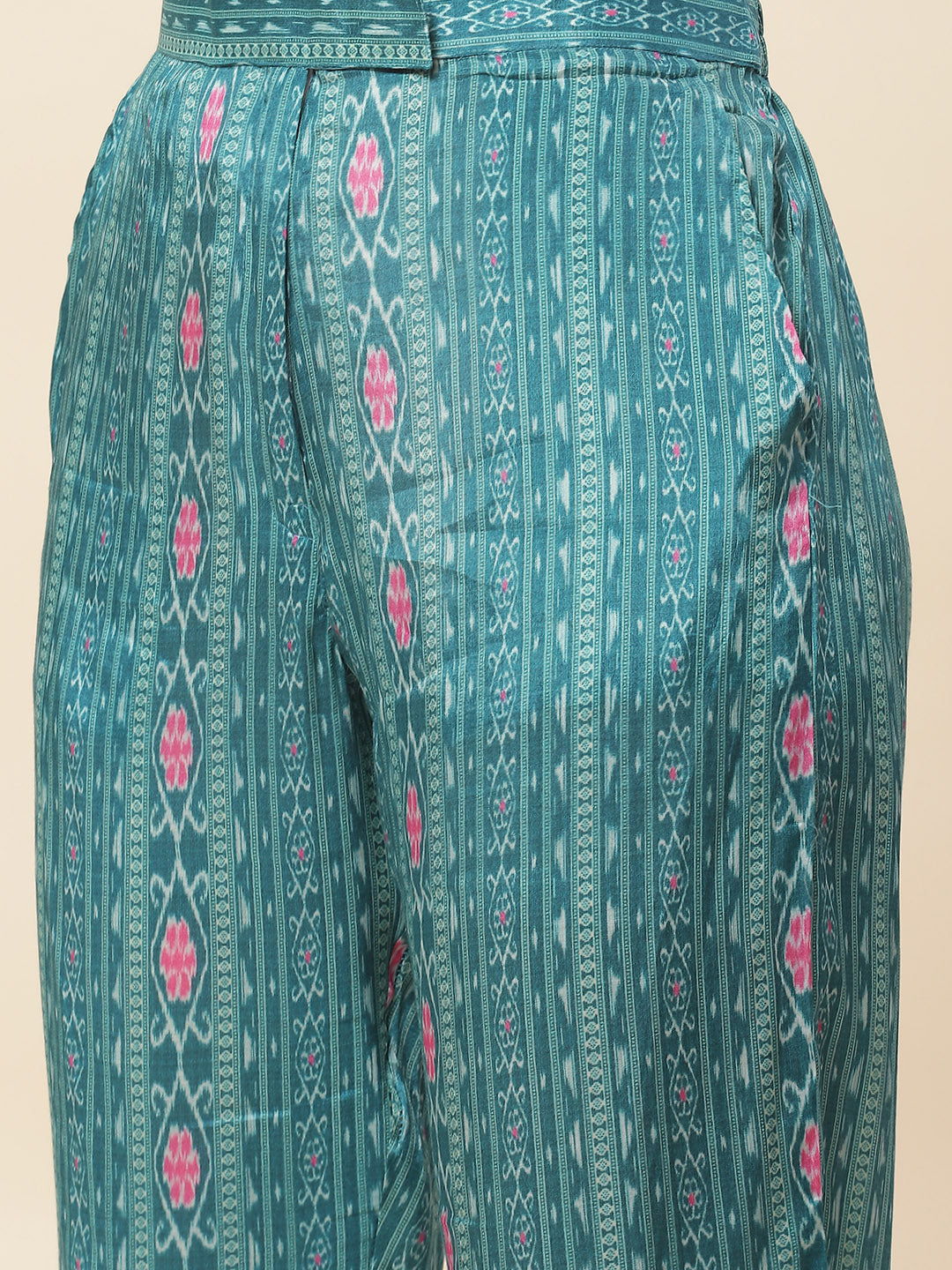 Printed Muslin Kurti With Pants