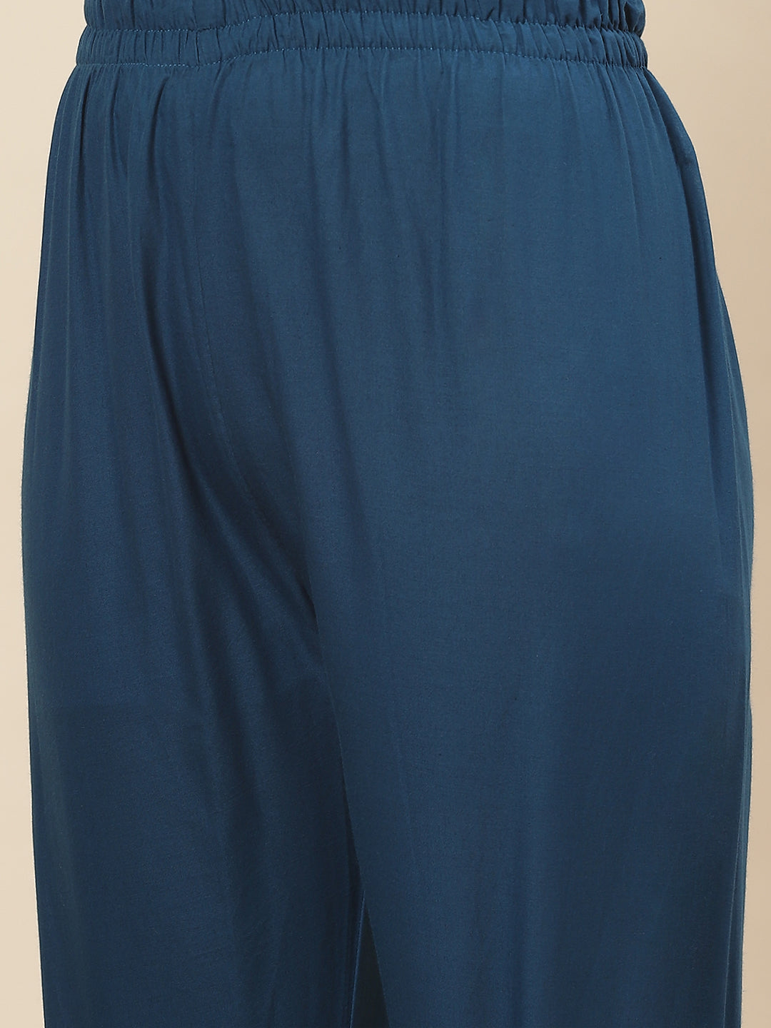 Printed Printed Chanderi Kurta With Pants
