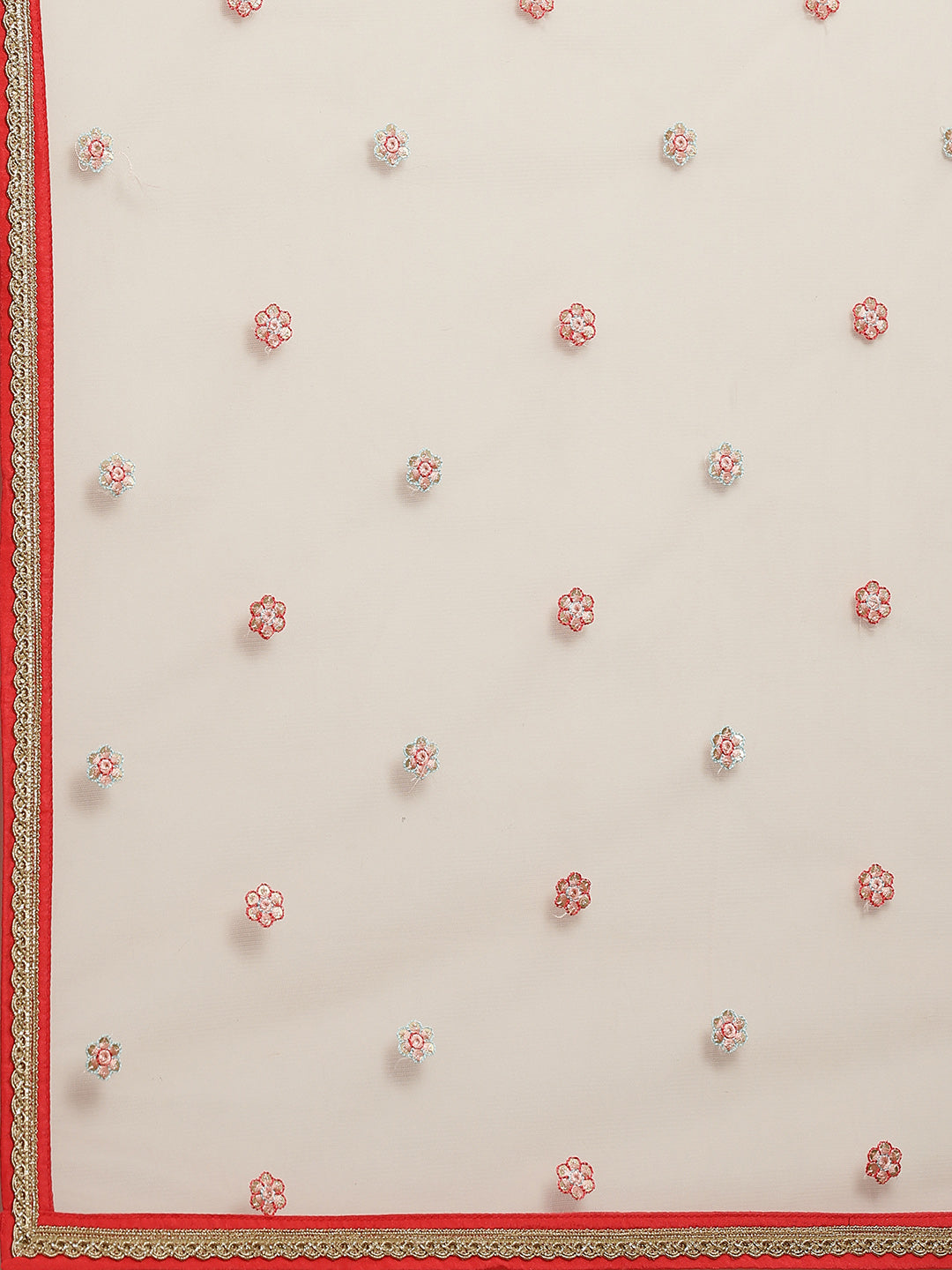 Resham Sequin Booti Georgette Anarkali Kurta With Churidar &amp; Dupatta