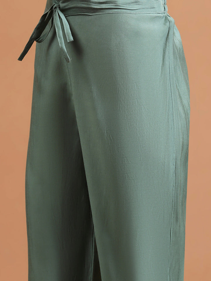 Printed Muslin Kurta With Pants