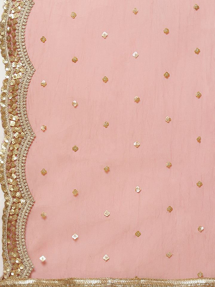 Sequence Georgette Stitched Salwar Kameez With Net Booti Dupatta