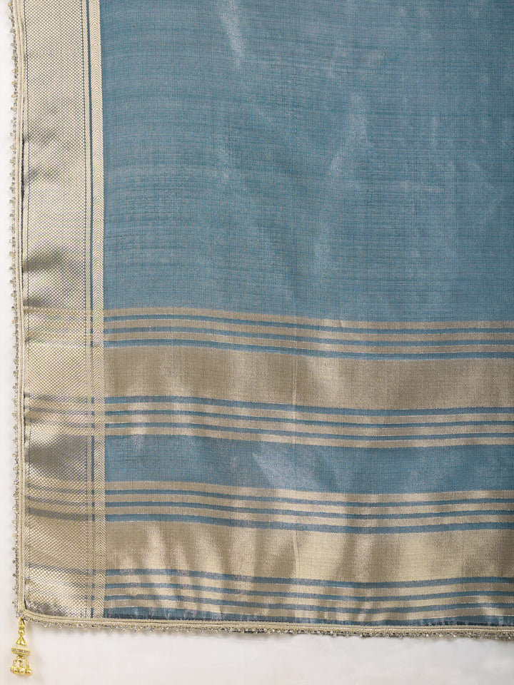 Gota Embroidered Art Silk Woven Saree