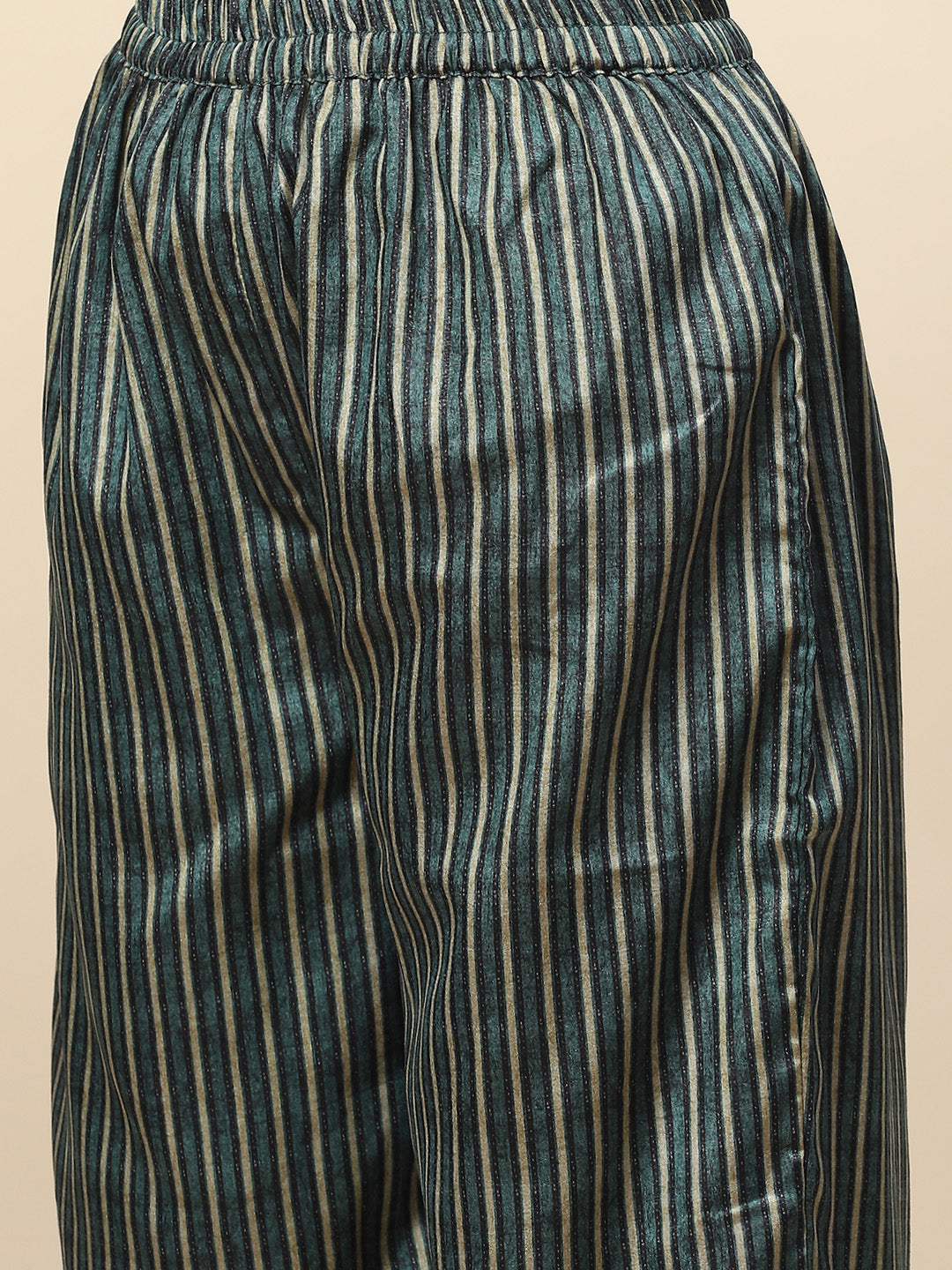Printed Tussar Kurta with Pants &amp; Dupatta