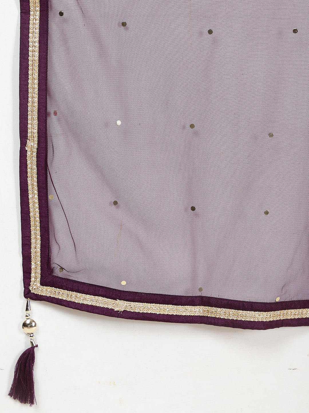 Zari Booti Embroidered Georgette Kurta With Churidar & Dupatta