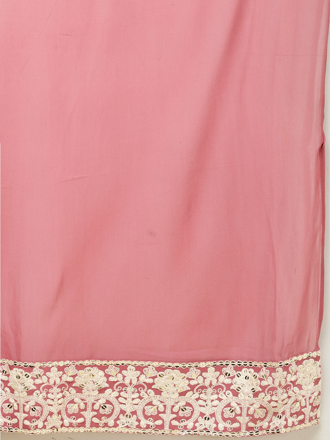 Resham Embroidery Georgette Kurta With Sharara &amp; Dupatta