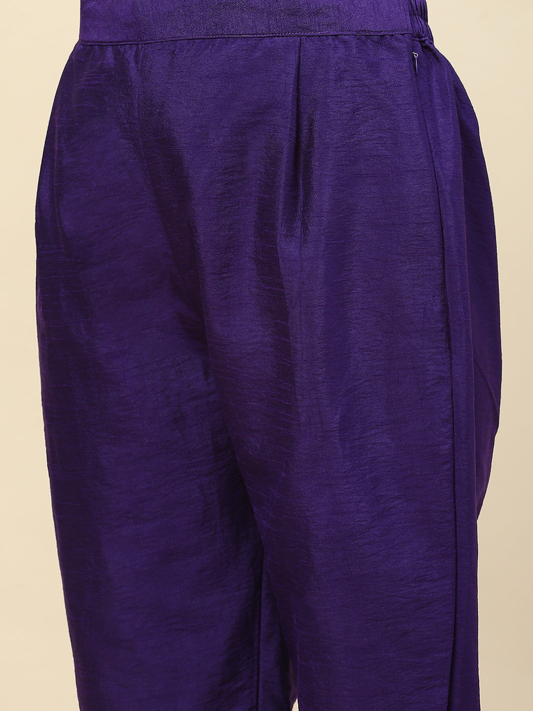 Woven Banarasi Kurta With Pants &amp; Dupatta