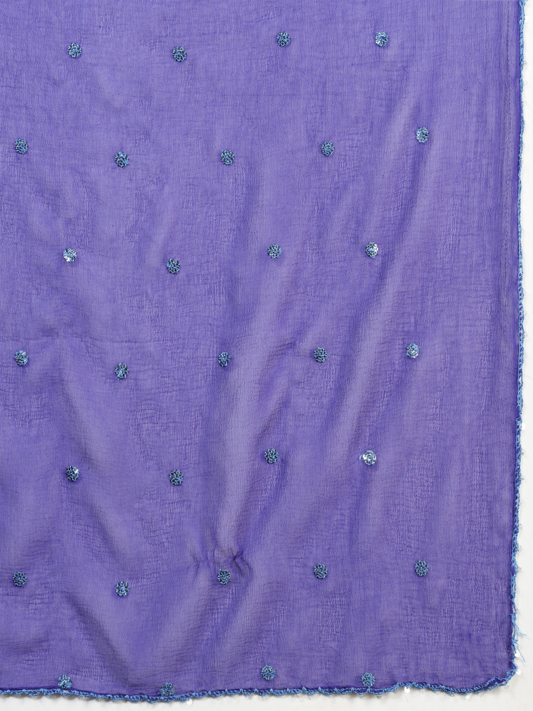 Embroidered Georgette Kurta With Pants &amp; Dupatta