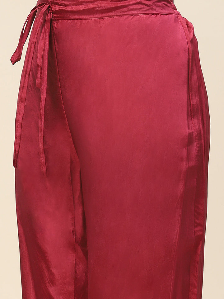 Floral Printed Muslin Kurta With Pants