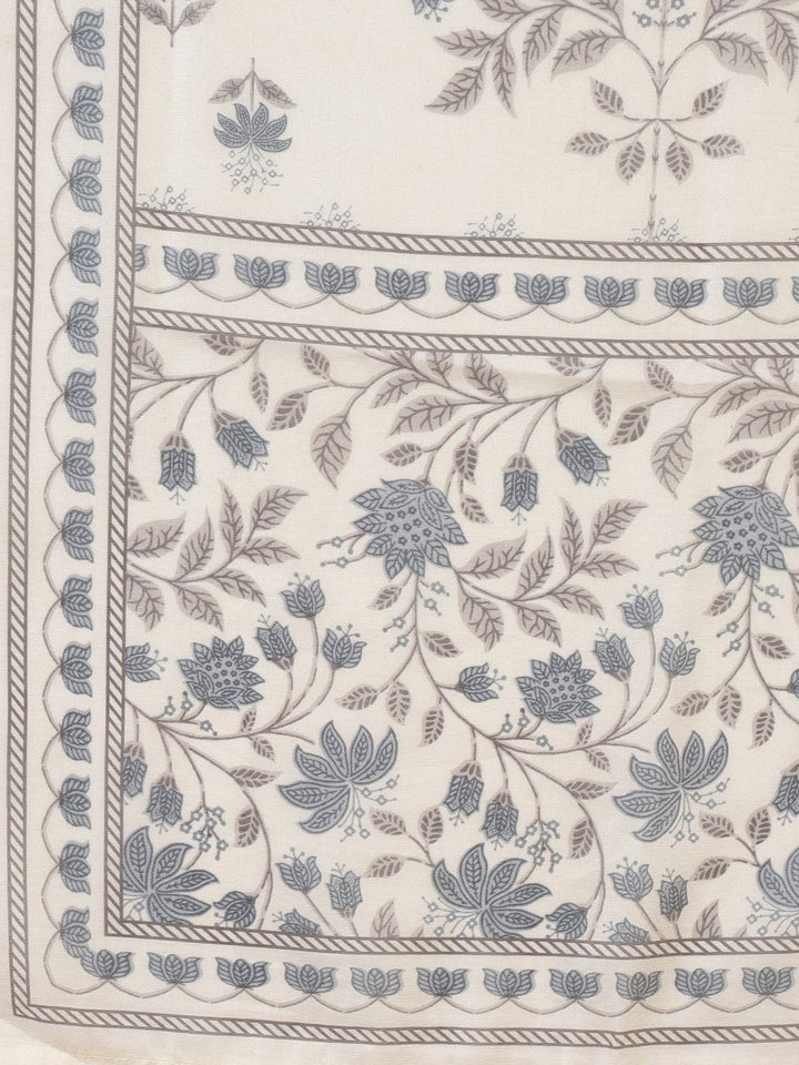 Printed Cotton Blend Kurta With Pant &amp; Dupatta