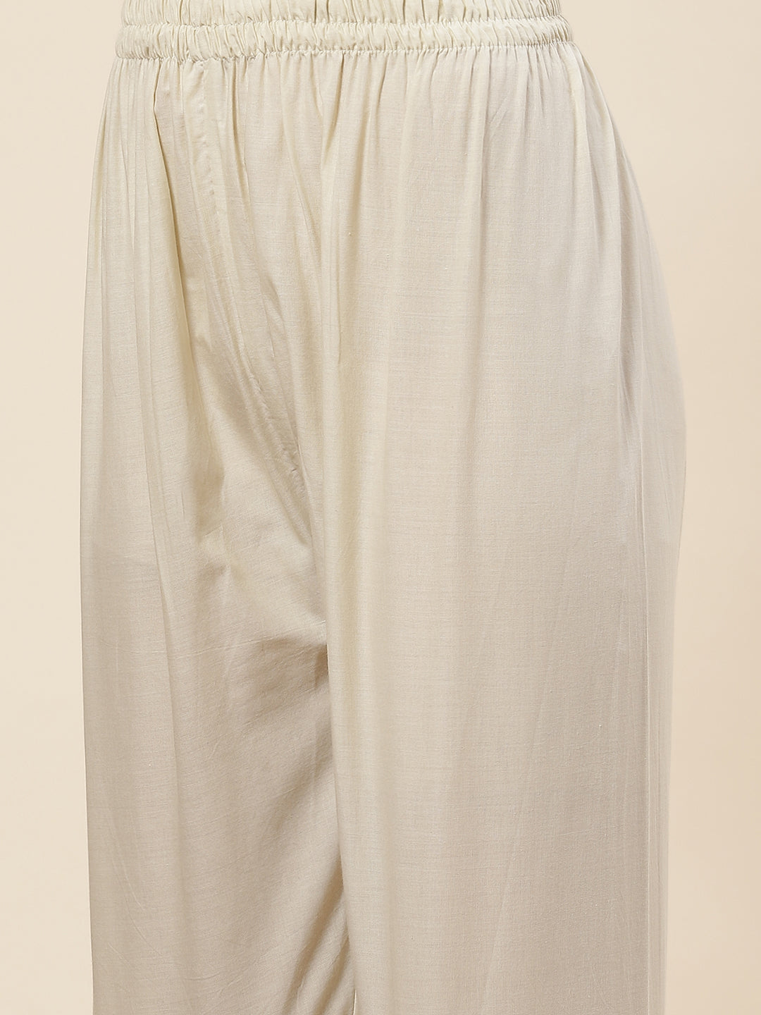 Embroidered Chanderi Kurta With Pants
