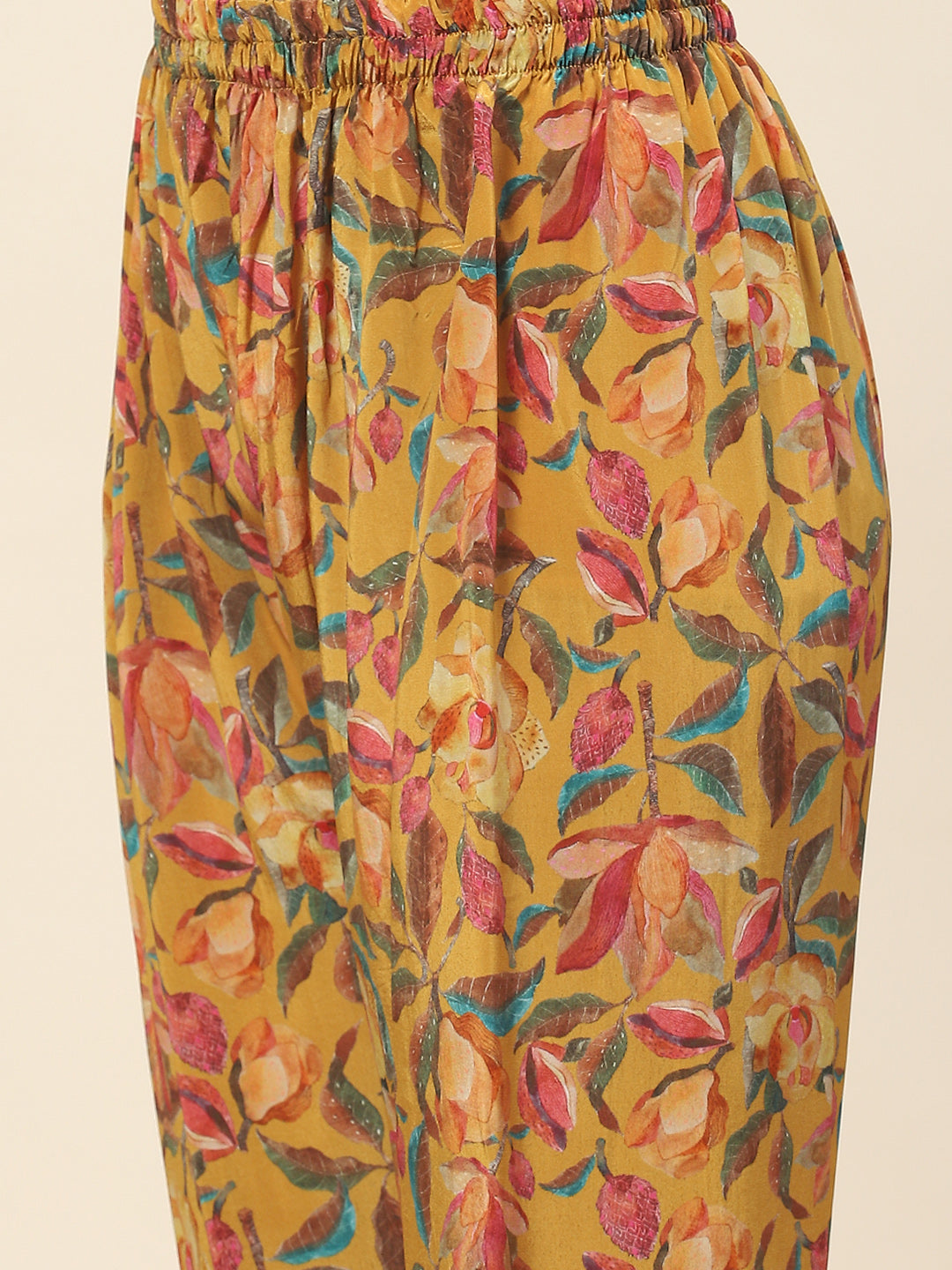 Printed Crepe Kurta With Pants