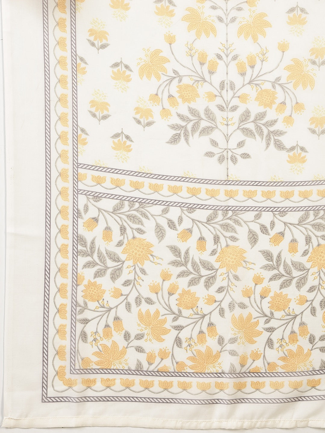 Printed Cotton Blend Kurta With Pant &amp; Dupatta