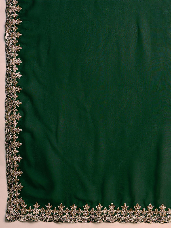 Georgette Embroidered Saree