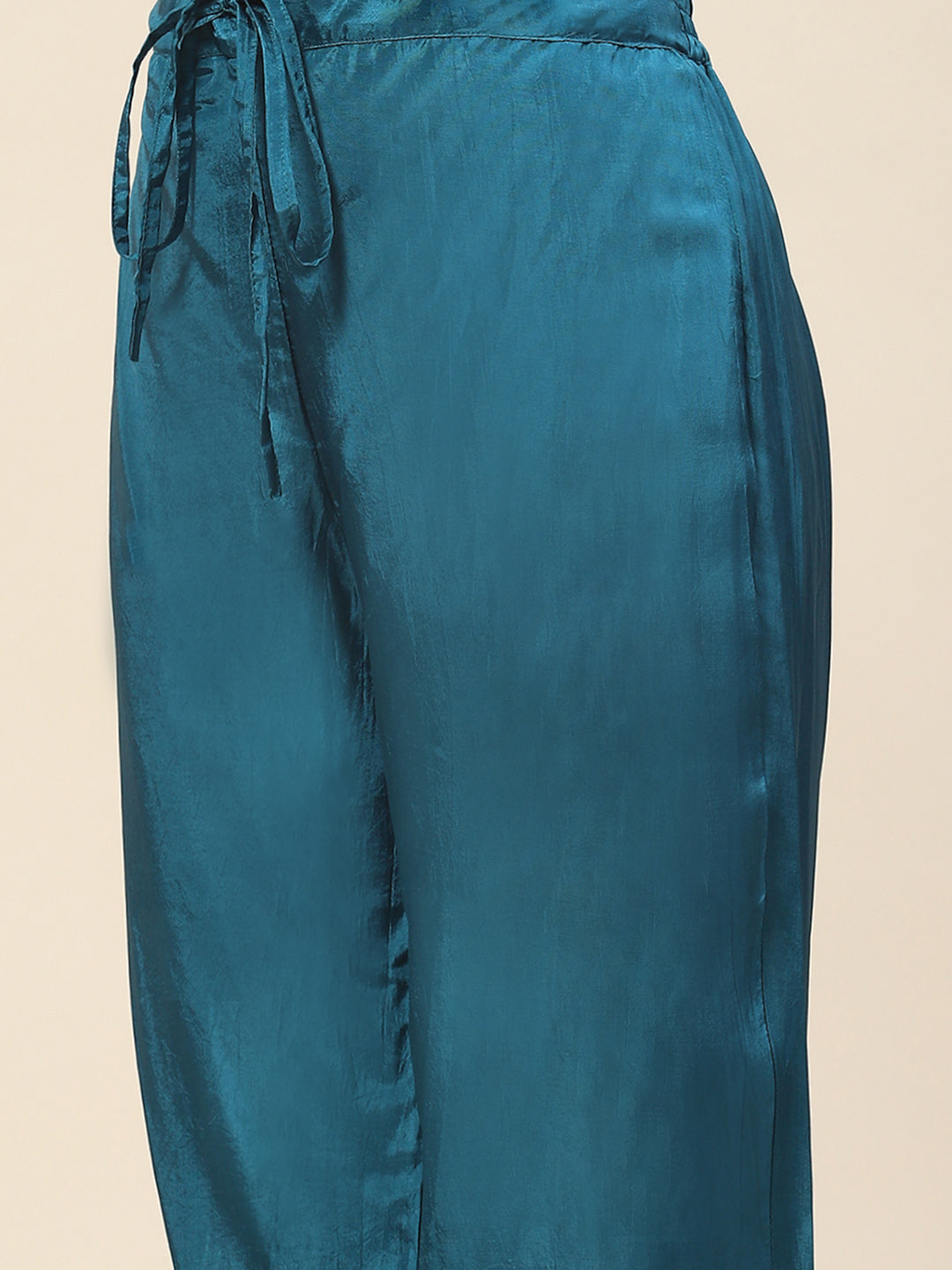 Floral Printed Muslin Kurta With Pants