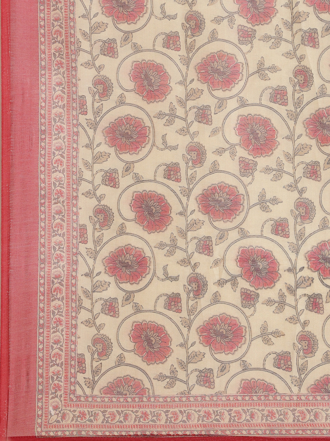 Printed Cotton Chanderi Stitched Salwar Kameez With Dupatta
