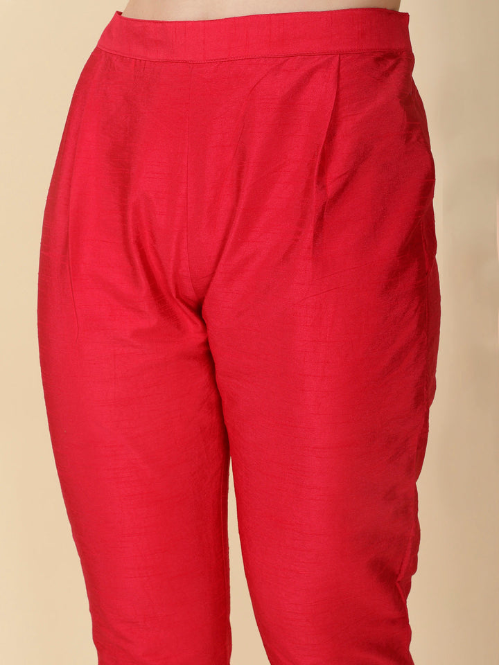 Woven Banarsi Suit Set With Dupatta