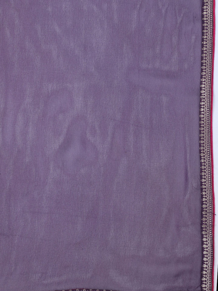 Banarasi Wave With Embroidered Kurta With Palazzo &amp; Dupatta