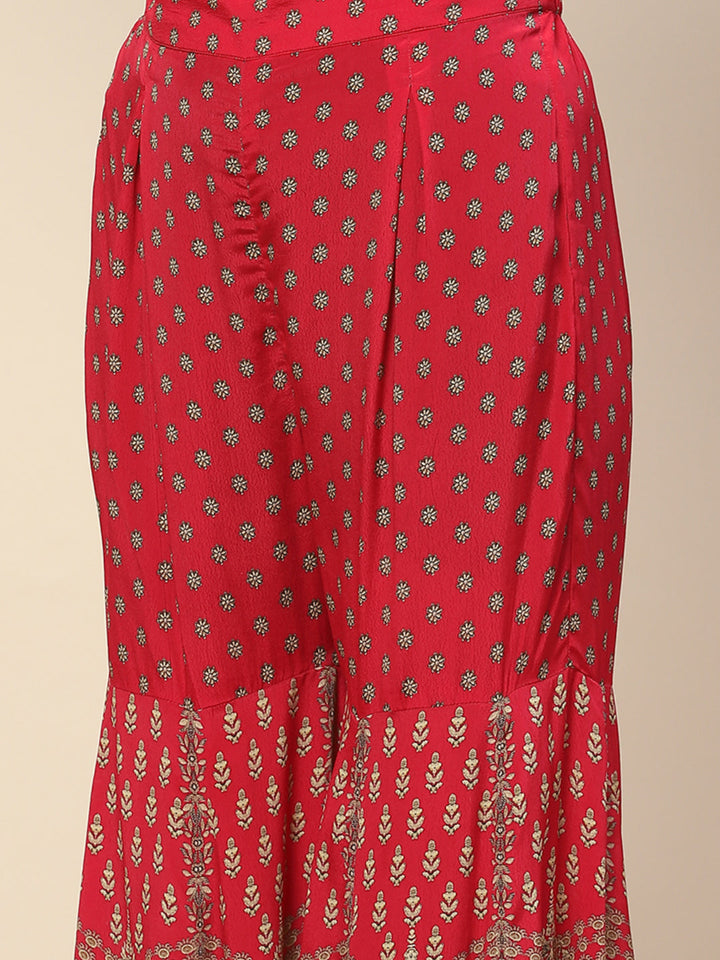 Digital Print Crepe Suit Set With Dupatta
