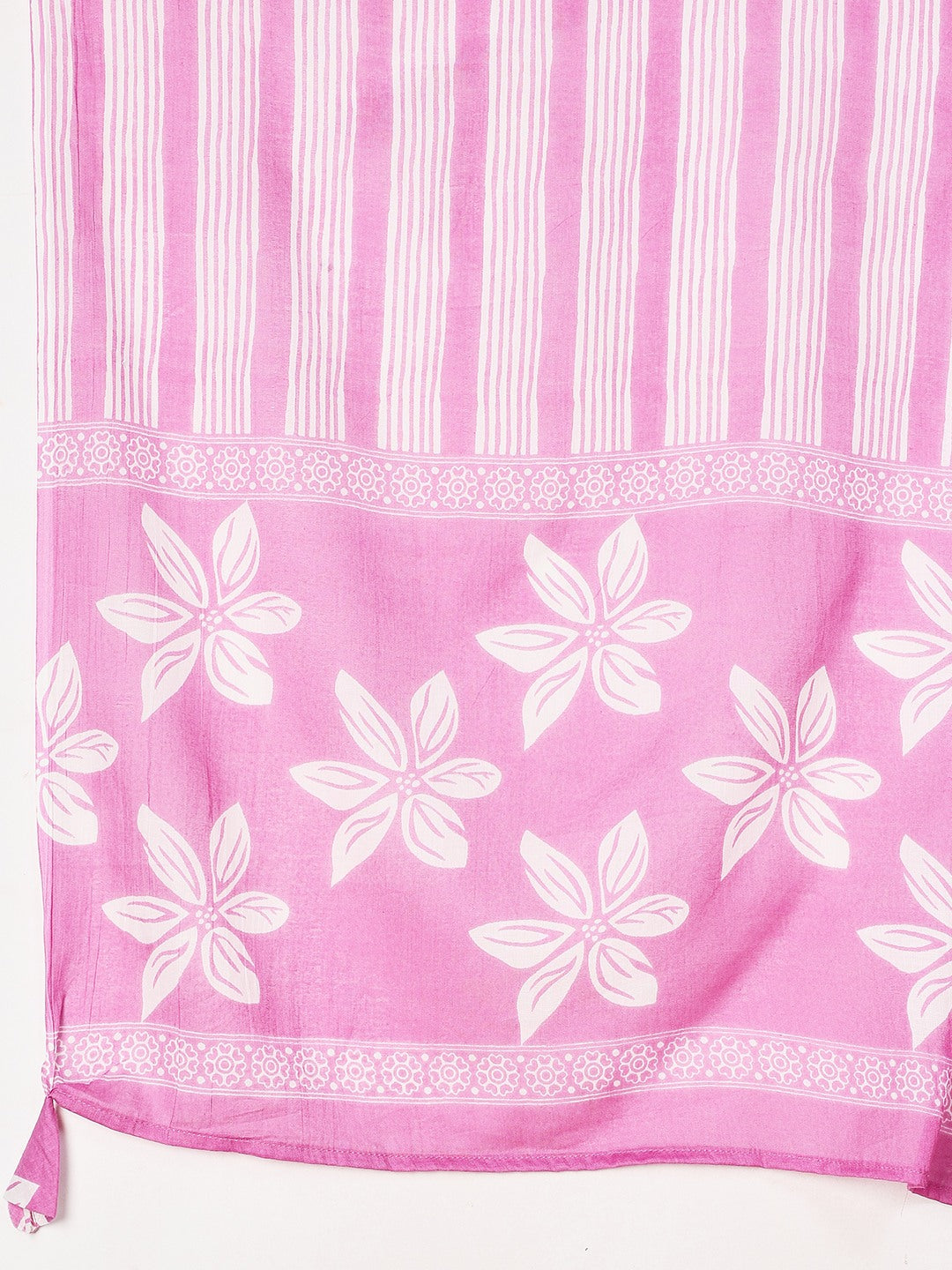 Printed Cotton Blend Kurta With Pant &amp; Dupatta
