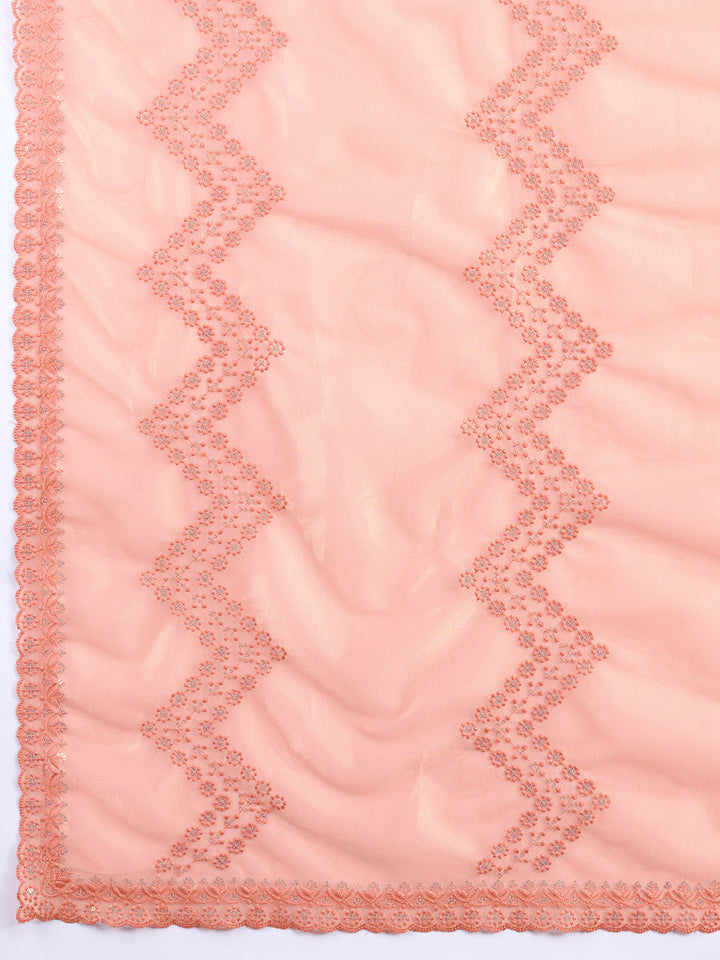 Sequin Embroidery Tissue Saree