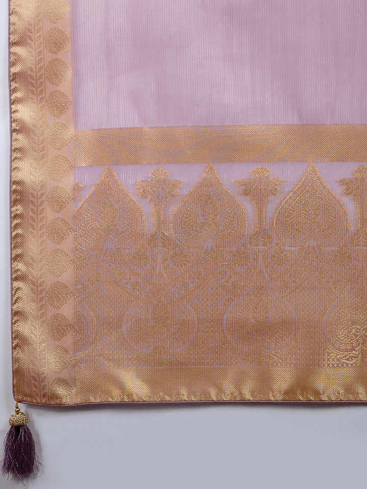 Woven Design Linen Blend Saree