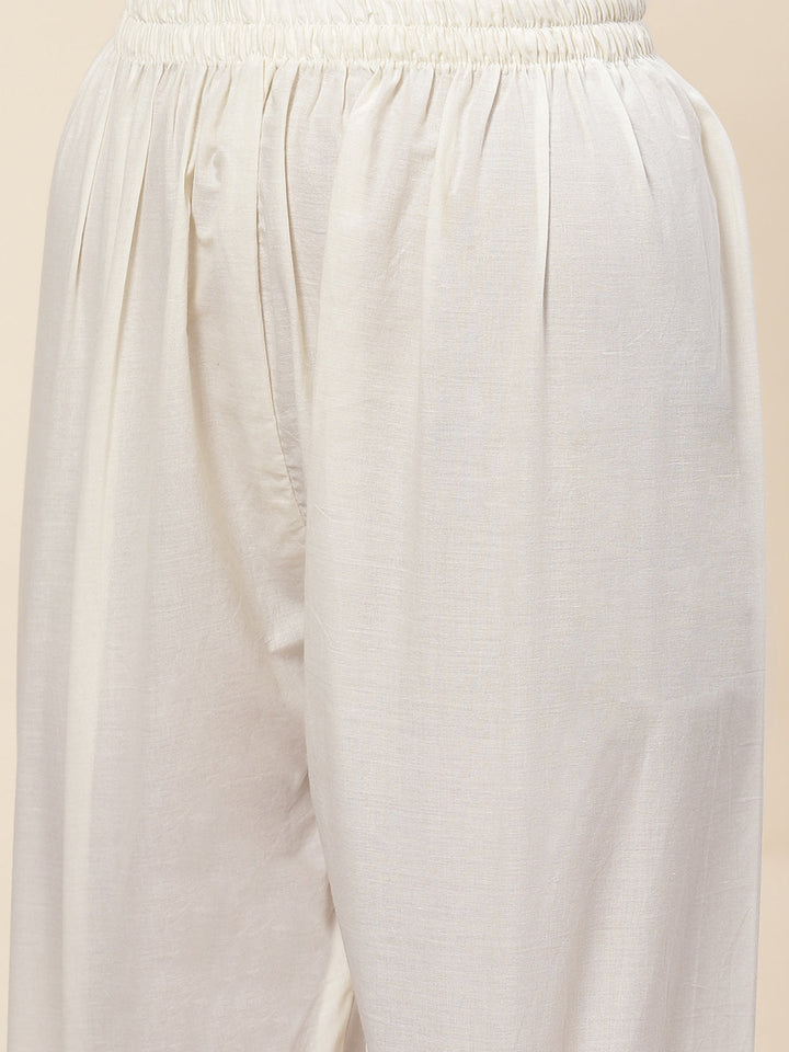 Printed Cotton Kurta With Pants