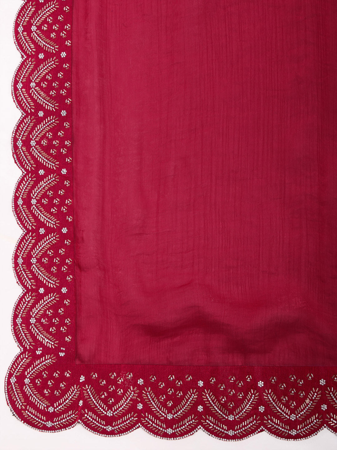 Stone Work Chinon Saree
