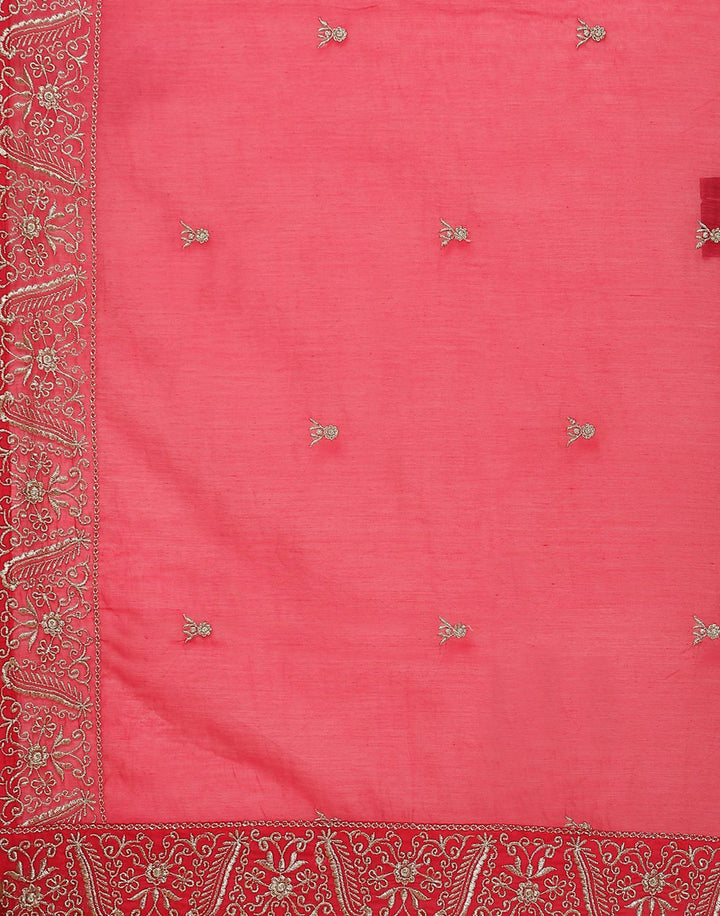 Embroidered Cotton Chanderi Salwar Kameez Stitched Suit With Chanderi Dupatta