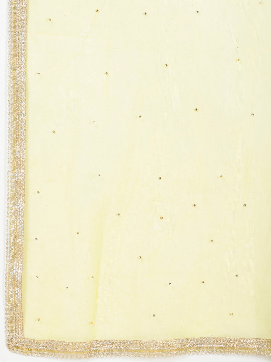Zari Embroidered Georgette Choli With Lehenga &amp; Dupatta